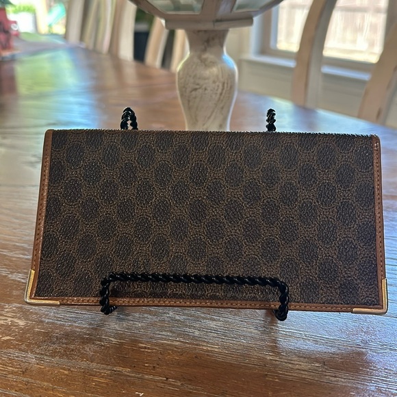 Celine Vintage Leather bifold wallet GUC - Picture 1 of 10